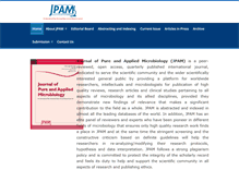 Tablet Screenshot of microbiologyjournal.org
